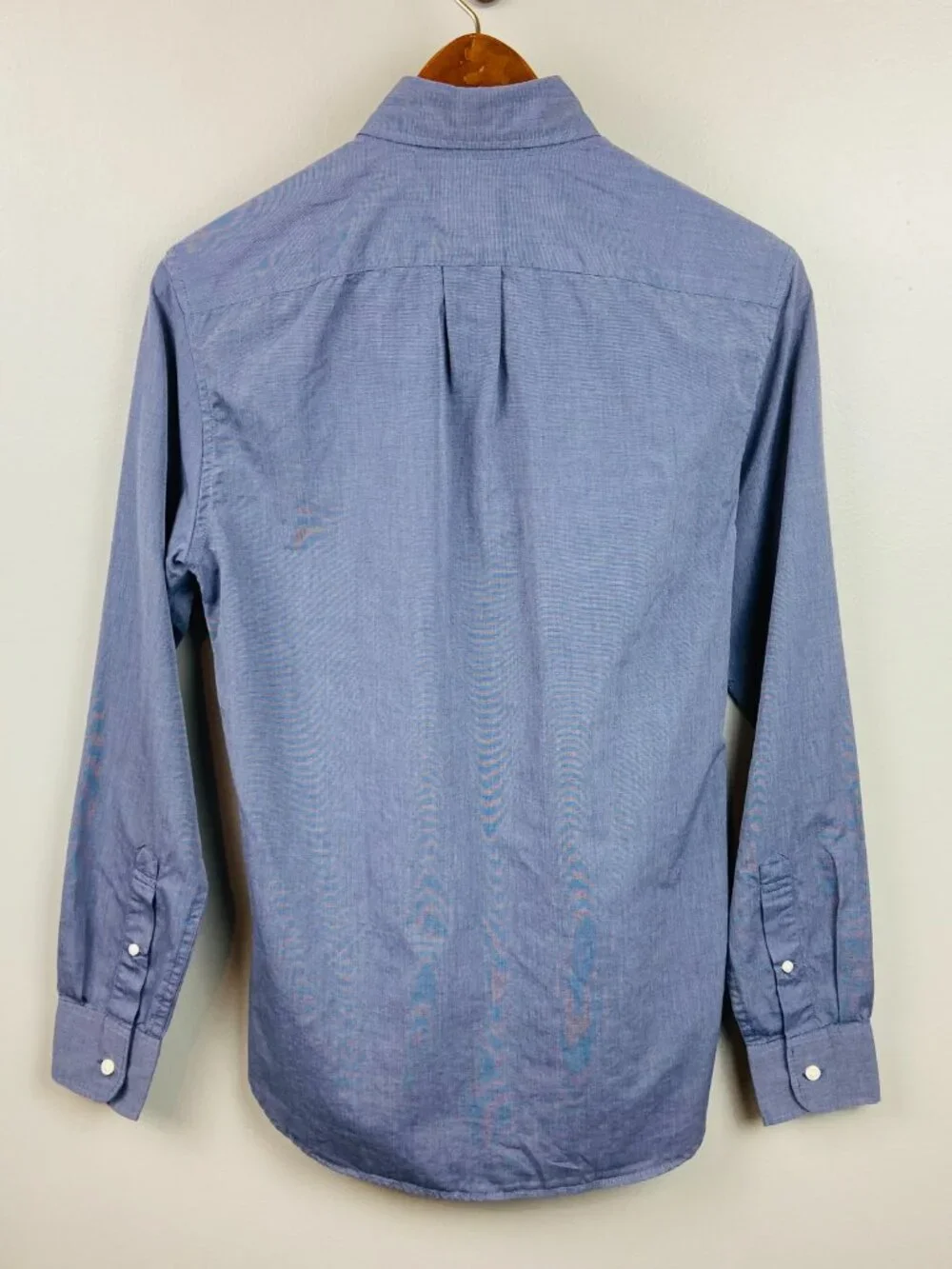 J Crew Secret Wash Mens Button Down Slim Fit Size XS 100's 2-Ply Yarn Classic